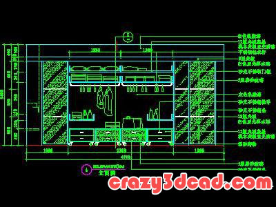 Bedroom design CAD drawings and details 31